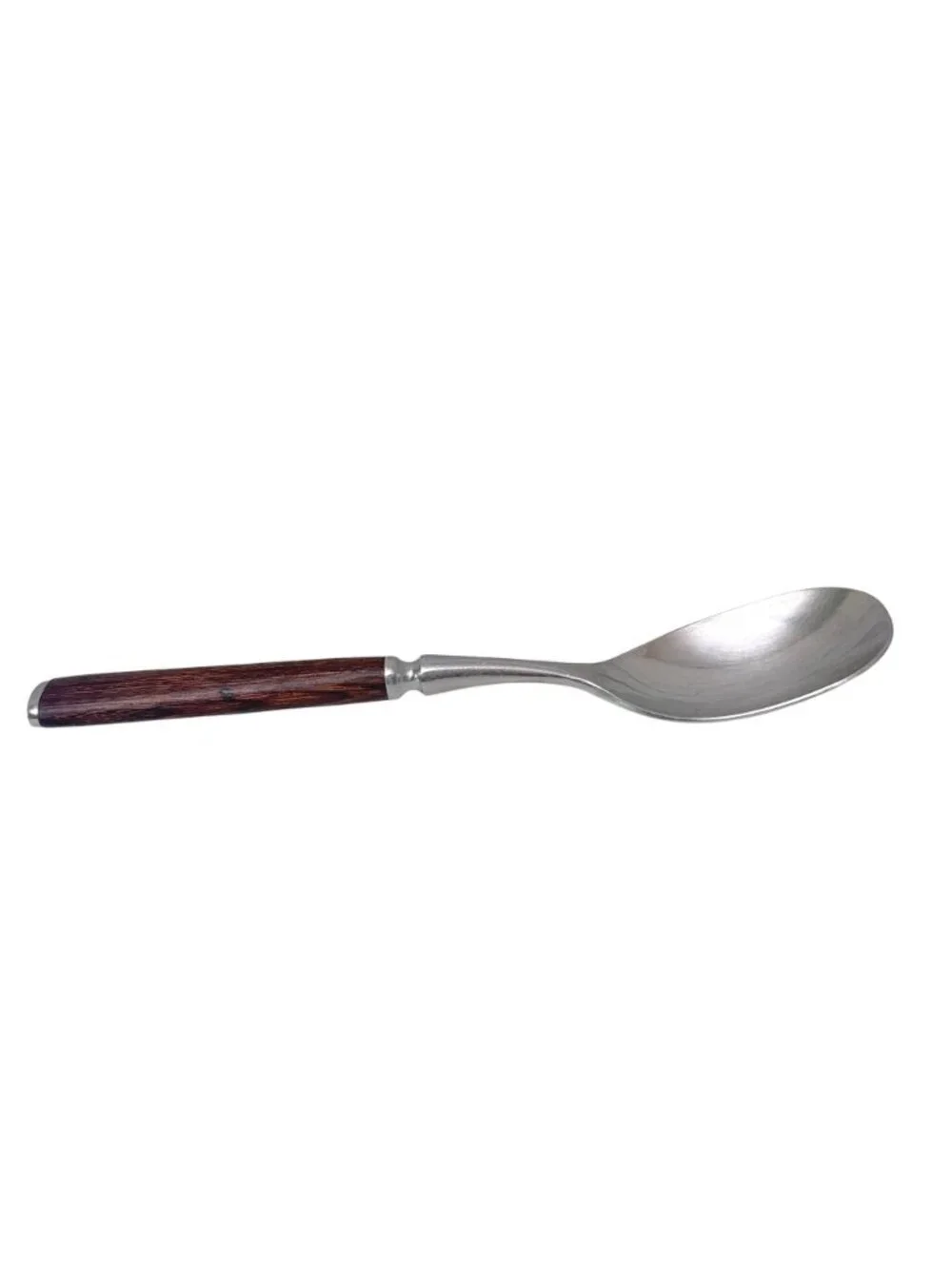 DANSK Anvil Soup Spoon Wood Handle Danish Design Flatware